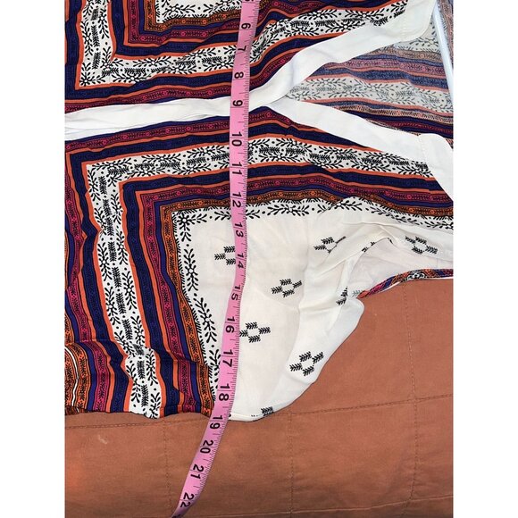 Sanctuary Lana Craft Print Split Neck Top L - Picture 6 of 10